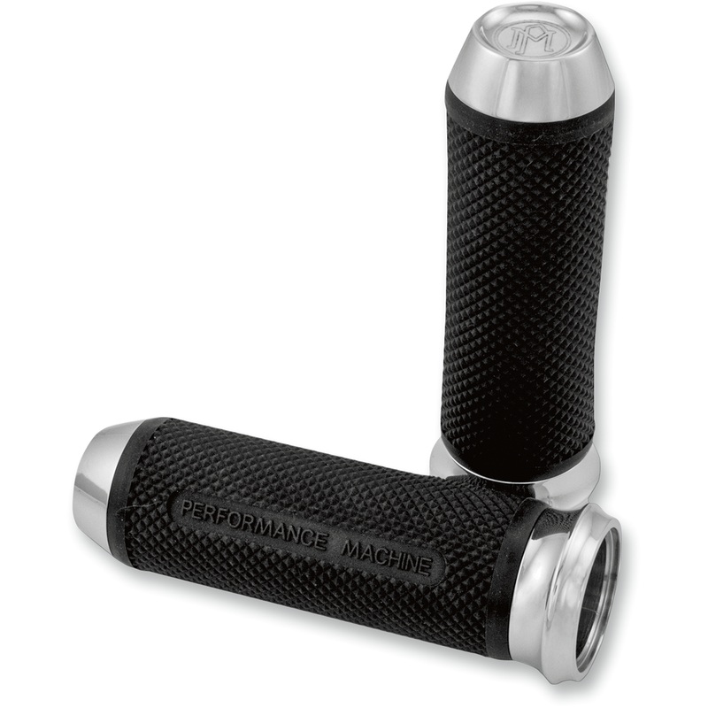 PERFORMANCE MACHINE (PM) Grips – Elite – Cable – Chrome 0063-2027CH