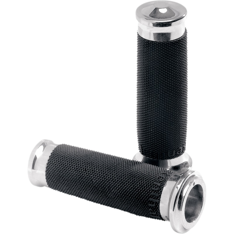 PERFORMANCE MACHINE (PM) Grips – Renthal Wrap – Chrome 0063-2007-CH