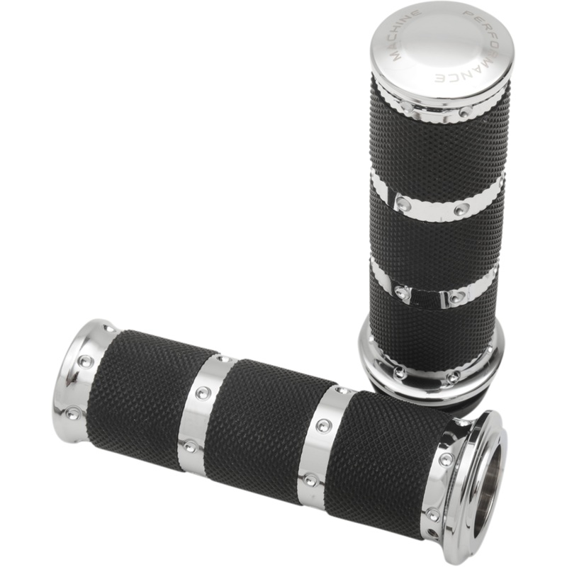 PERFORMANCE MACHINE (PM) Grips – XLS – TBW – Chrome 0063-2087-CH