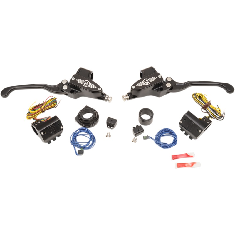 PERFORMANCE MACHINE (PM) Handlebar Control Set – Hydraulic – 9/16 Master Cylinder – Black 0062-4020-BM