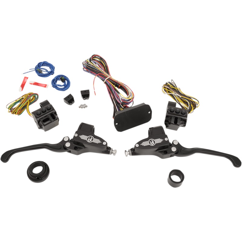 PERFORMANCE MACHINE (PM) Handlebar Controls – Hydraulic – 11/16 Master Cylinder – Black 0062-4026-BM