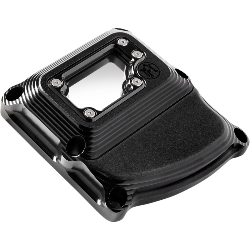 PERFORMANCE MACHINE (PM) Transmission Cover – Black Ops* – Touring 0203-2020M-SMB