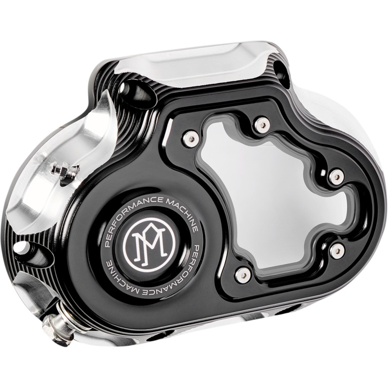 PERFORMANCE MACHINE (PM) Transmission Cover – Contrast Cut* – Hydraulic – Touring 0177-2080M-BM