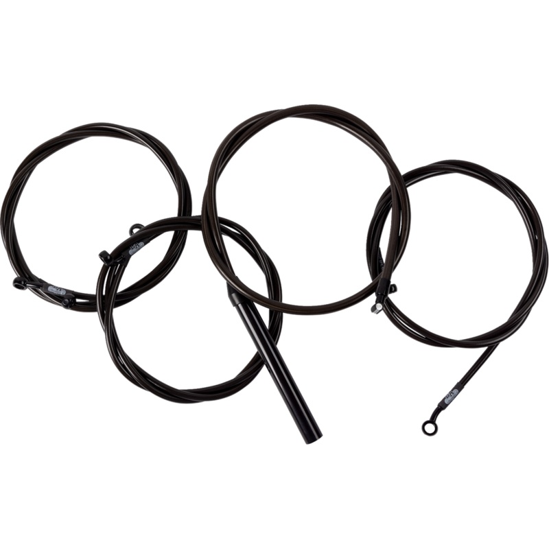 LA CHOPPERS Handlebar Cable/Brake Line Kit – Complete – 12 – 14 Handlebars – Midnight LA-8059KT2-13M