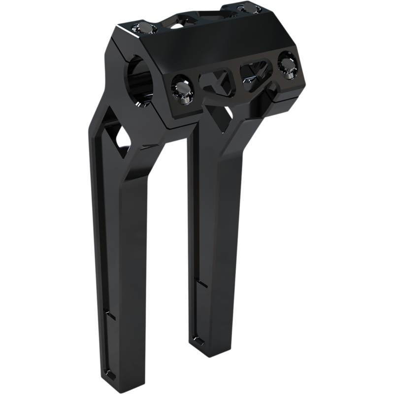 LA CHOPPERS Risers – Pullback – 10 x 1-1/4 – Black Anodized LA-7481-10B