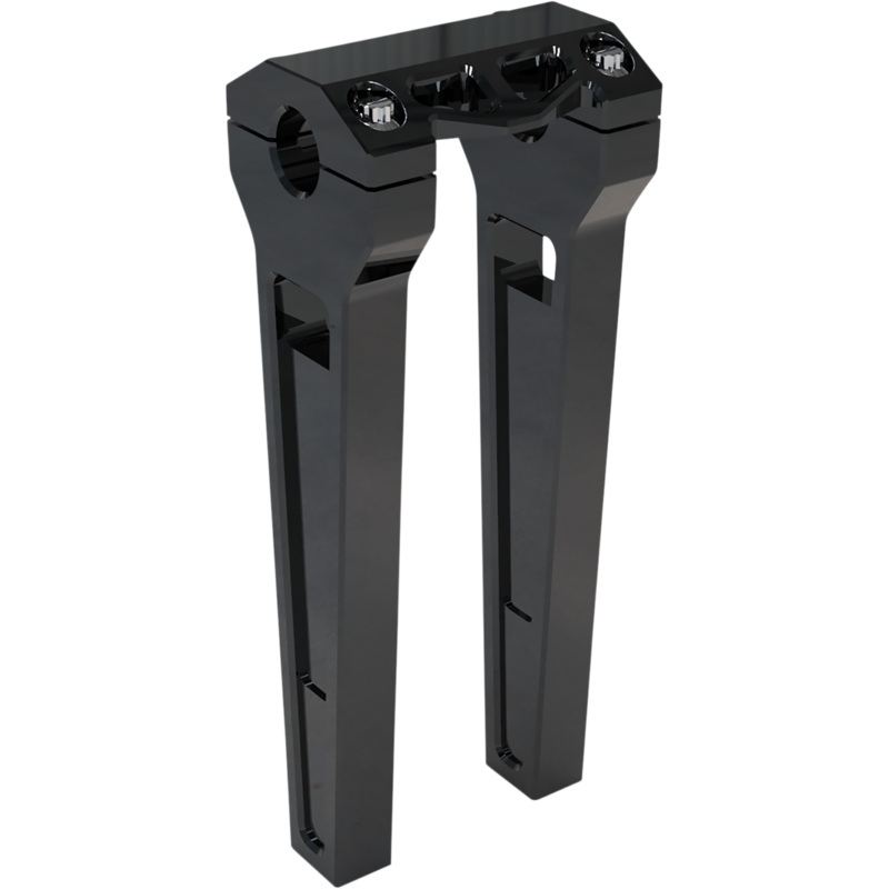 LA CHOPPERS Risers – Straight – 10- Black Anodized LA-7470-10B
