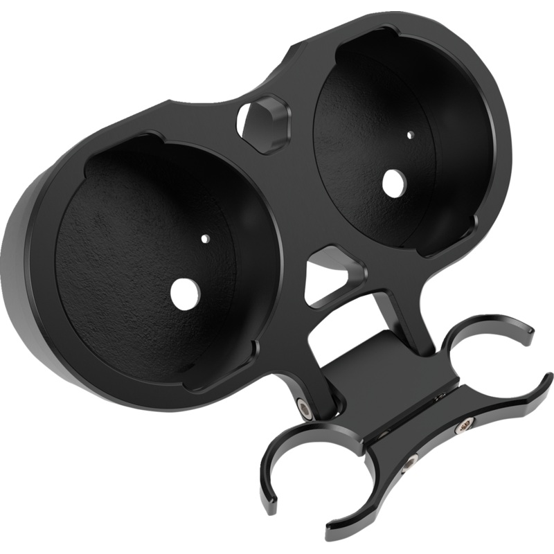 LA CHOPPERS T-Bar Gauge Mount – Dual – Black – 1.25 Diameter LA-7398-12B