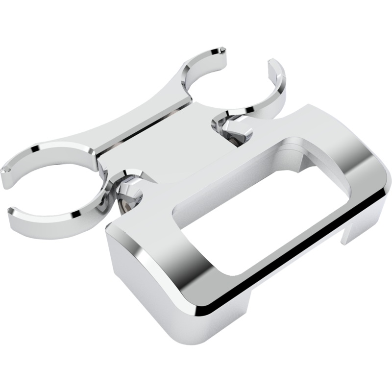 LA CHOPPERS T-Bar Gauge Mount – Single – Chrome – 1.00 Diameter – M8 Softail LA-7398-00C