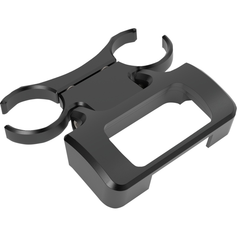 LA CHOPPERS T-Bar Gauge Mount – Single – Black – 1.00 Diameter – M8 Softail LA-7398-00B