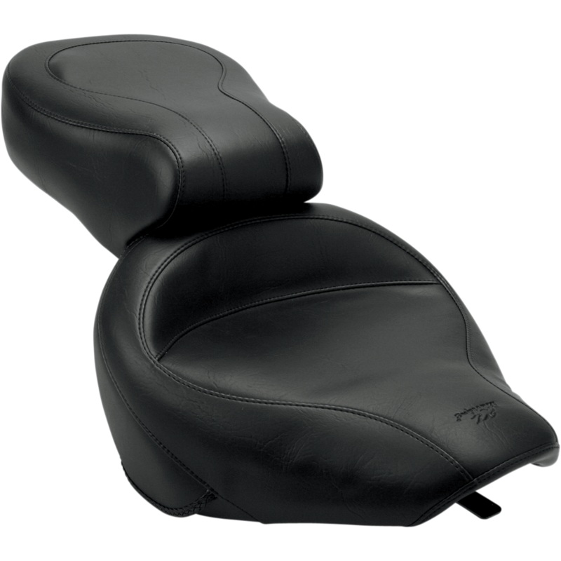 MUSTANG Seat – Vintage – Wide – Touring – Without Driver Backrest – One-Piece – Smooth – Black – VN800 75933