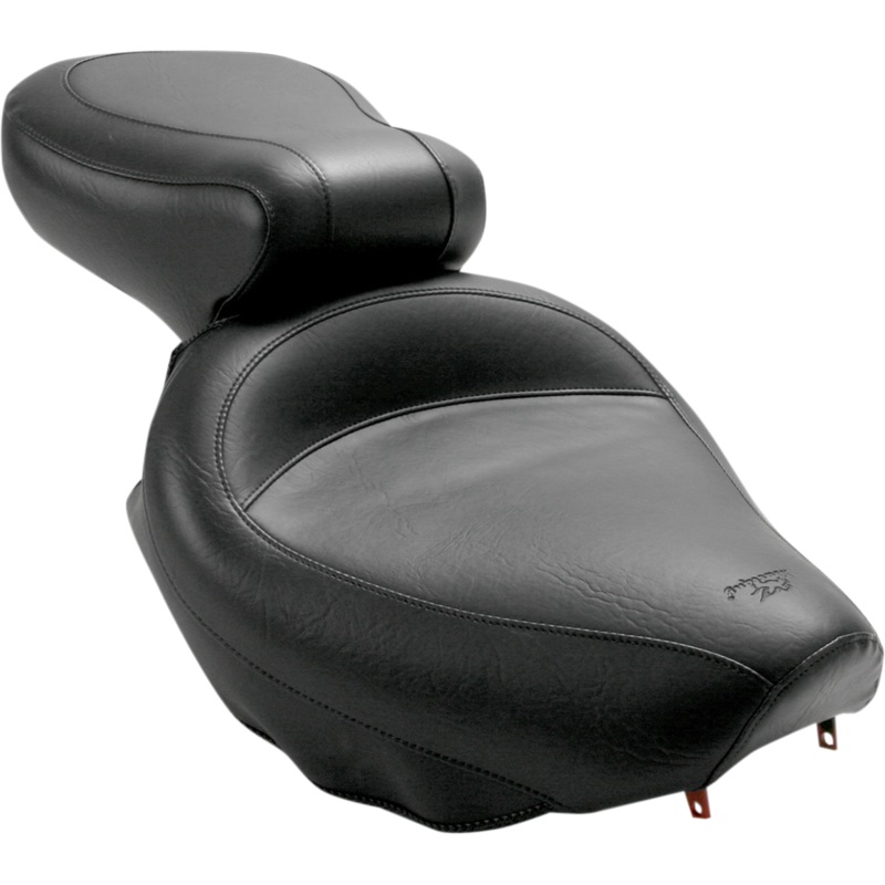 MUSTANG Seat – Vintage – Wide – Touring – Without Driver Backrest – Two-Piece – Smooth – Black – Suzuki 75285