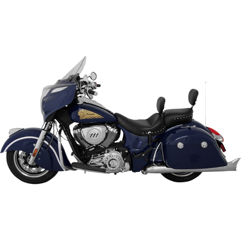 MUSTANG Solo Seat – Wide – Studded – Driver’s Backrest – Indian ’14-’24 79762