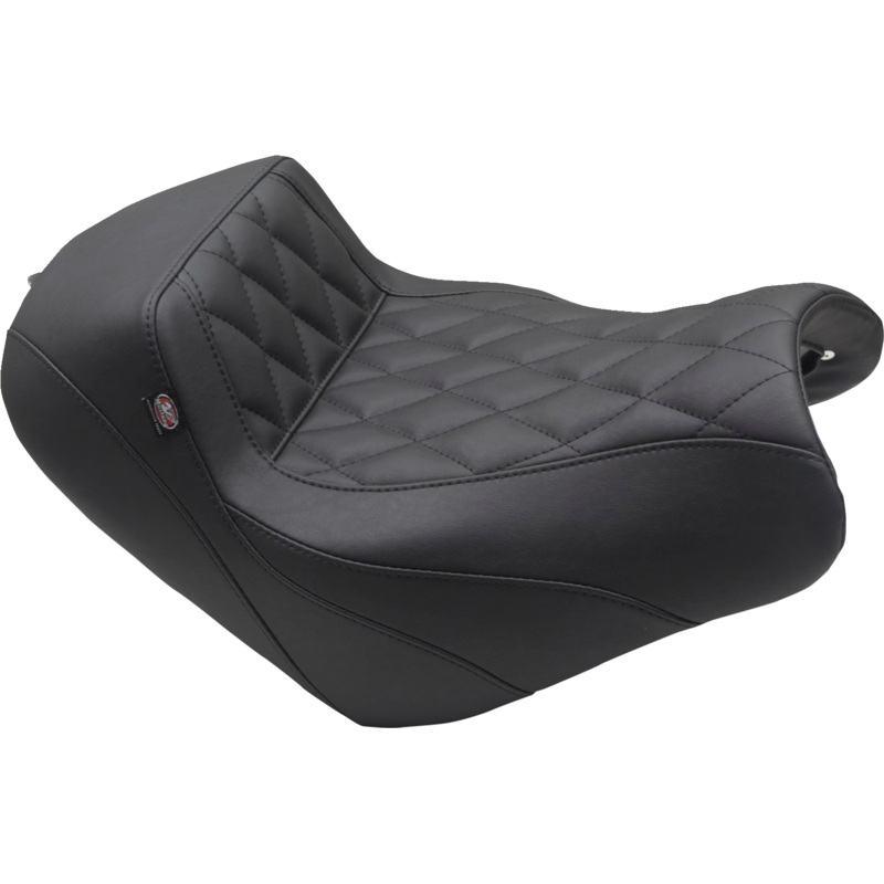 MUSTANG Squareback/Fastback Solo Seat – Black – Diamond Stitch – Vulcan S ’15-’23 76430
