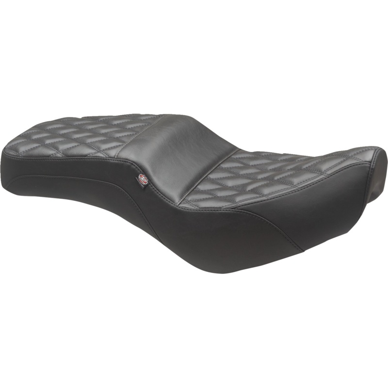 MUSTANG Squareback Seat – Black – Double Diamond – Rebel 300/500 ’17-’23 84003