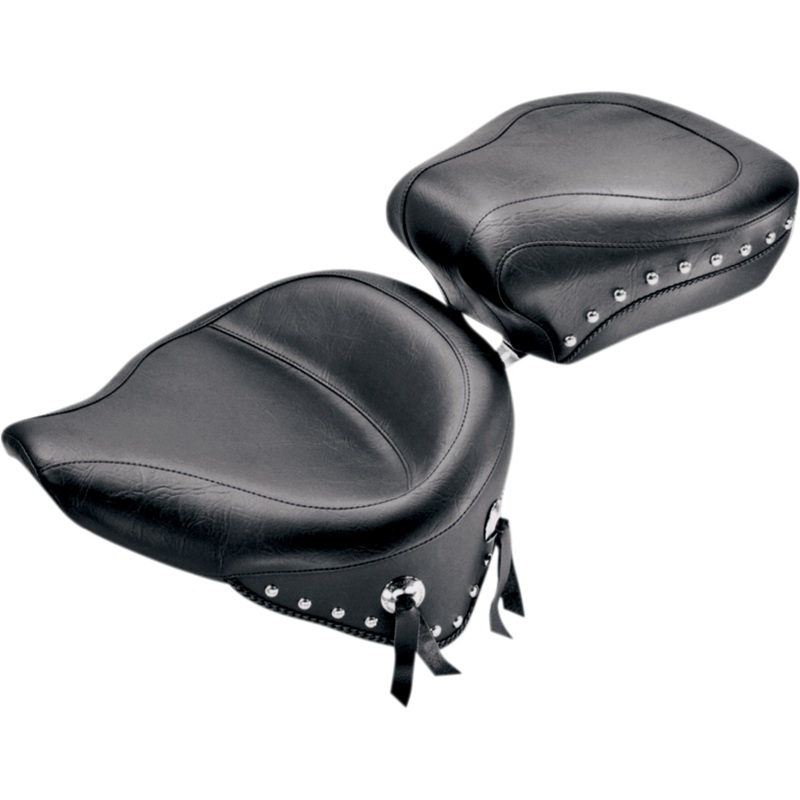 MUSTANG Wide Studded Solo Seat – Softail ’84-’99 75506