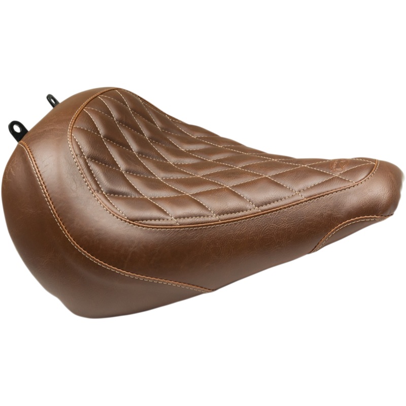 MUSTANG Seat – Wide Tripper* Solo – without Backrest – Diamond – Brown 83023