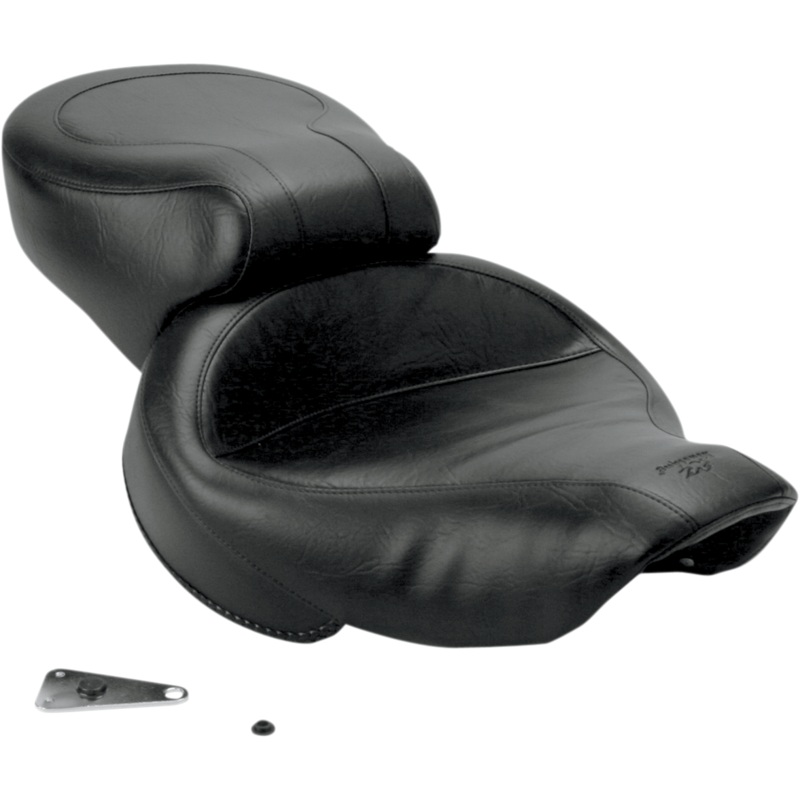 MUSTANG Vintage Style Seat – Wide – Smooth – Black – Dyna 75111