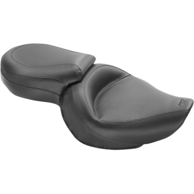 MUSTANG Vintage Style Seat – Wide – Smooth – Black – XLC 76143