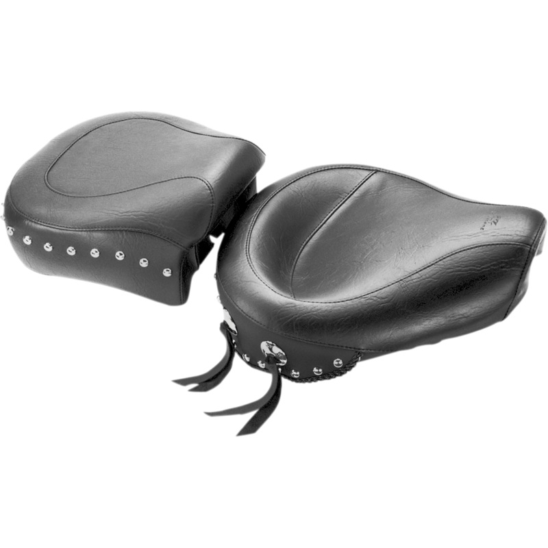MUSTANG Wide Studded Solo Seat – XL ’96-’03 75702