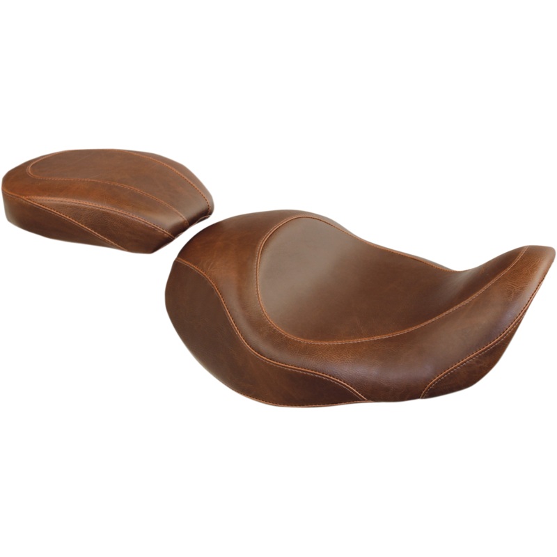 MUSTANG Wide Tripper Forward Solo Seat – Brown 76708