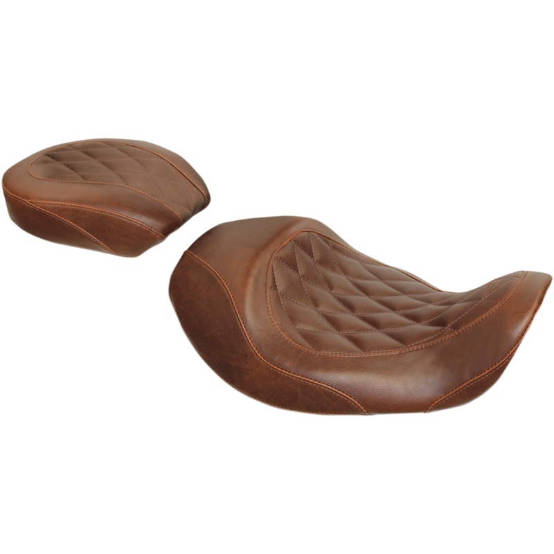 MUSTANG Wide Tripper Forward Solo Seat – Brown – Diamond 76711