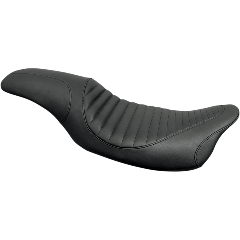 MUSTANG Seat – Tripper* Fastback – Front Tuck-n-Roll – Black – FL ’08+ 76712