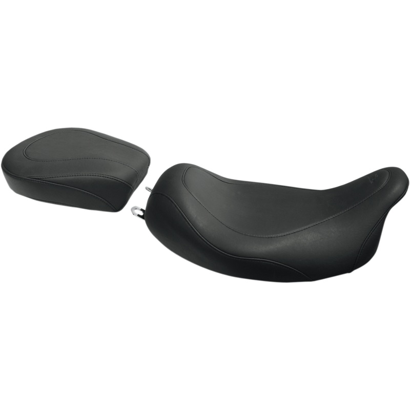 MUSTANG Seat – Wide Tripper* Solo – without Backrest – Smooth – Black – FL ’08+ 76692
