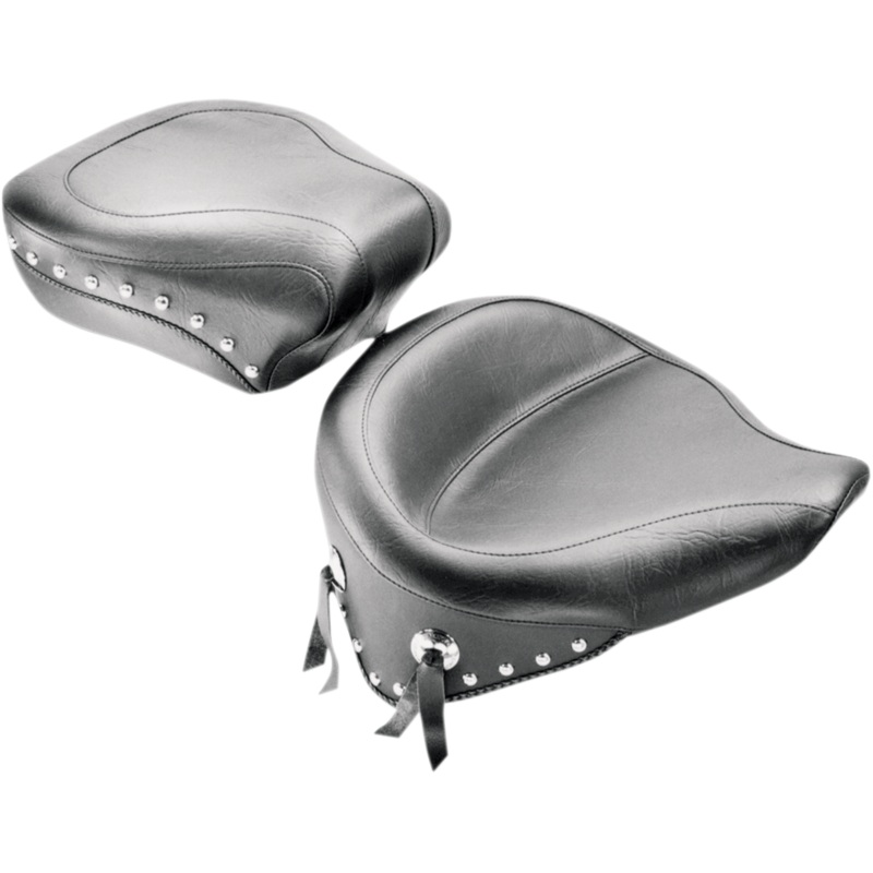 MUSTANG Wide Studded Solo Seat – FLST ’08-’17 76179