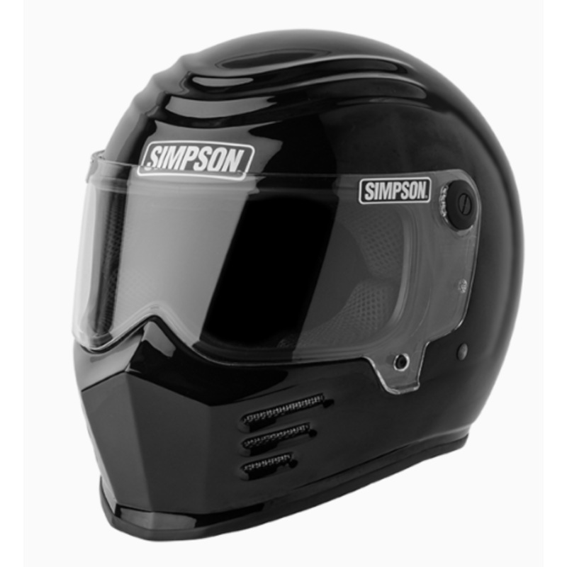 Simpson Outlaw Bandit Helmet|X-Small|Small|Medium|Large|X-Large|XX-Large|Black|Flat Black|White