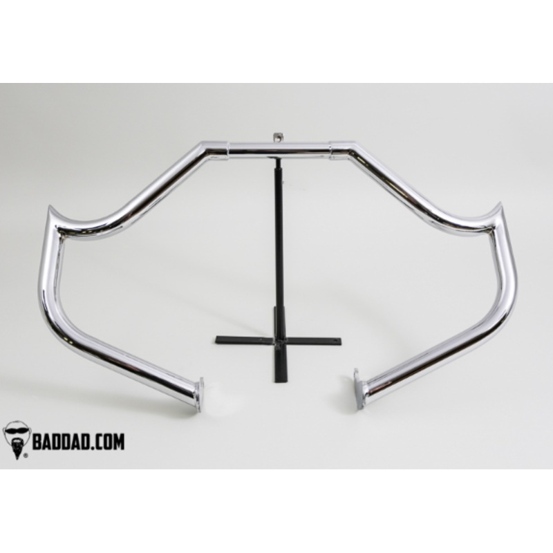 Bad Dad 975 Engine Guard Chrome with Chrome Highway Peg Mounts 1997-2020 Road King