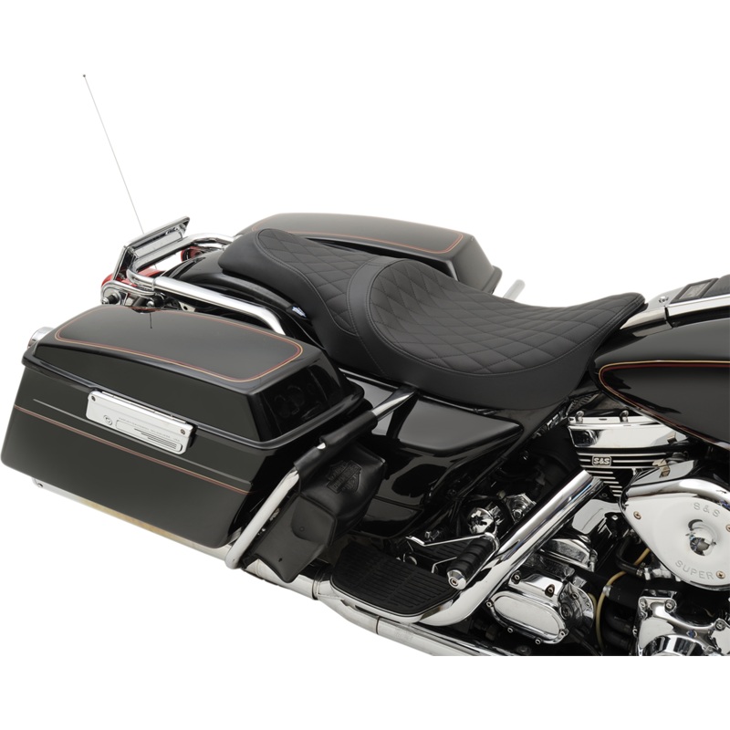 DRAG SPECIALTIES SEATS Caballero Diamond Seat – FL ’97-’07 Caballero 2-Up Vinyl Seat