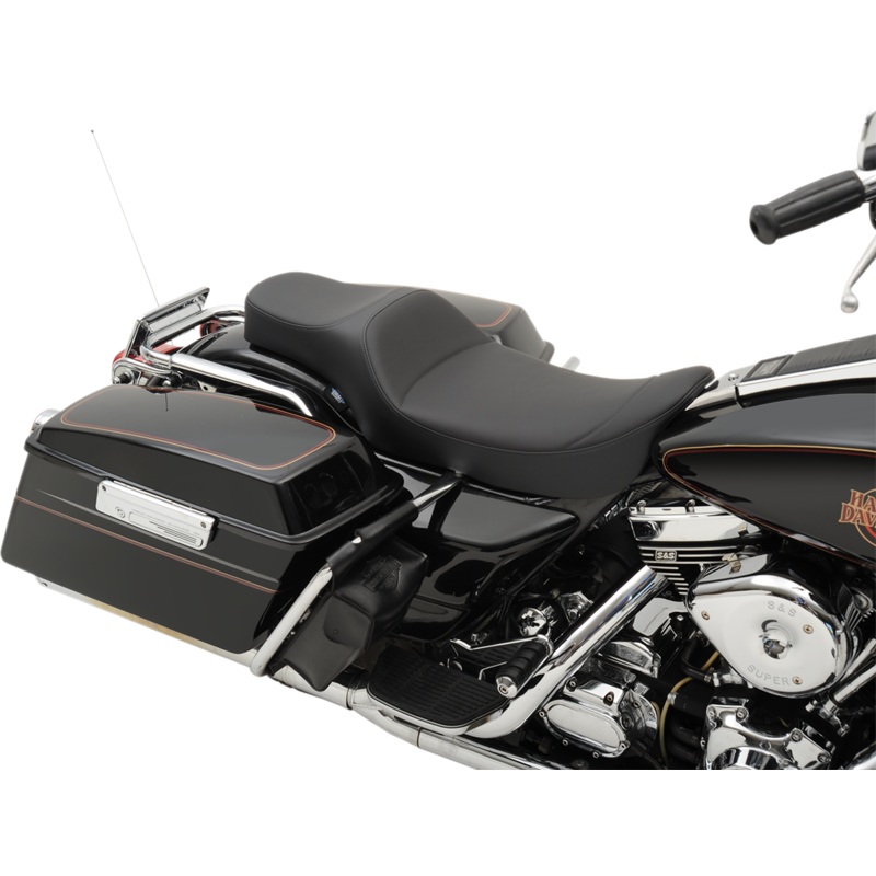 DRAG SPECIALTIES SEATS Extended Reach Predator Seat – Flame Stitched – FL ’97-’07 Extended Reach 2-Up Predator  Seat