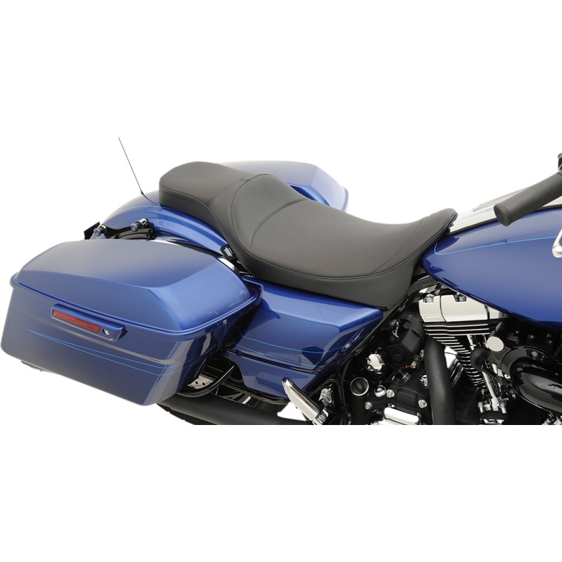DRAG SPECIALTIES SEATS Extended Reach Predator Seat – Mild Stitched – FL Extended Reach 2-Up Predator  Seat