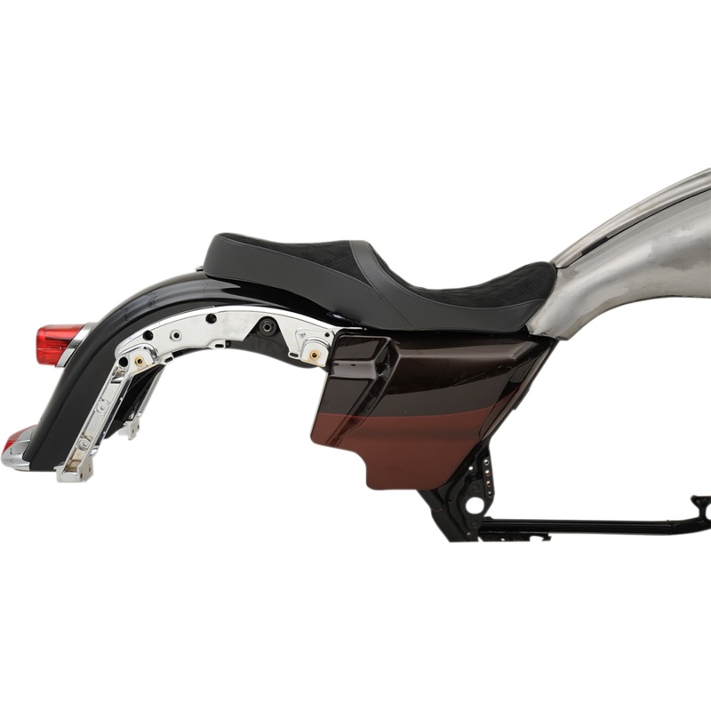 DRAG SPECIALTIES SEATS Low Touring Seat – Diamond – Ness Winged Tanks Low Profile Tour Seat