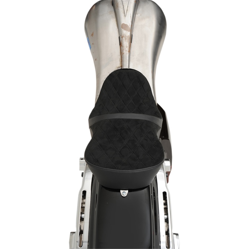 DRAG SPECIALTIES SEATS Low Touring Seat – Diamond – Razorback Tanks Low Profile Tour Seat