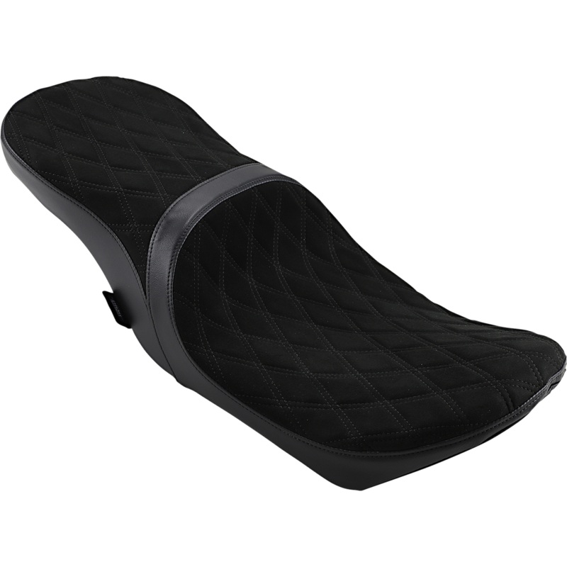 DRAG SPECIALTIES SEATS Low Touring Seat – Diamond – Yaffe Tanks Low Profile Tour Seat