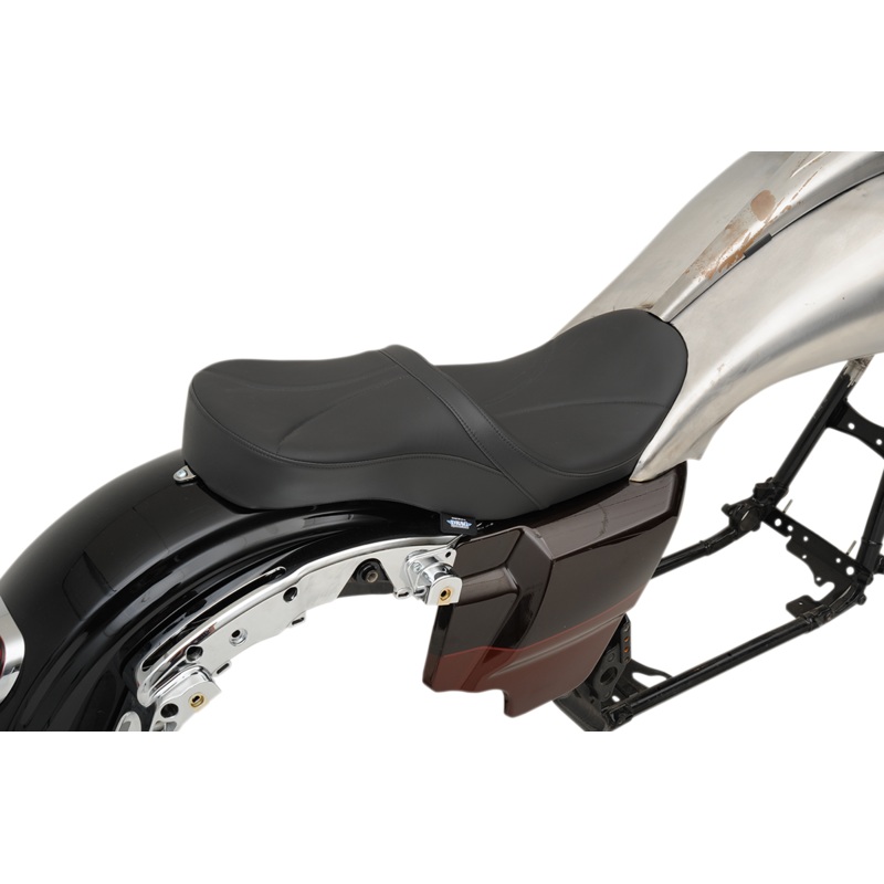 DRAG SPECIALTIES SEATS Low Touring Seat – Mild Stitched – Razorback Tanks Low Profile Tour Seat