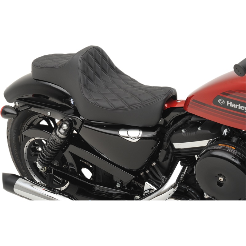 DRAG SPECIALTIES SEATS Predator III Seat – Double Diamond – XL 14+ Predator III Seat