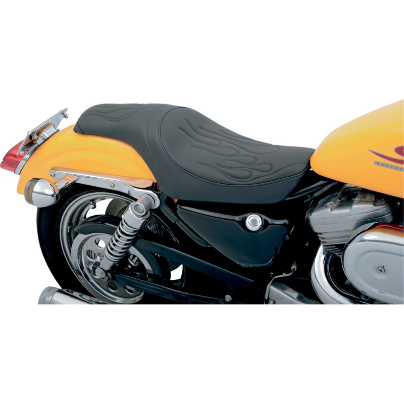 DRAG SPECIALTIES SEATS Predator Seat – Flame Stitched – XL ’82-’03 Predator 2-Up Seat