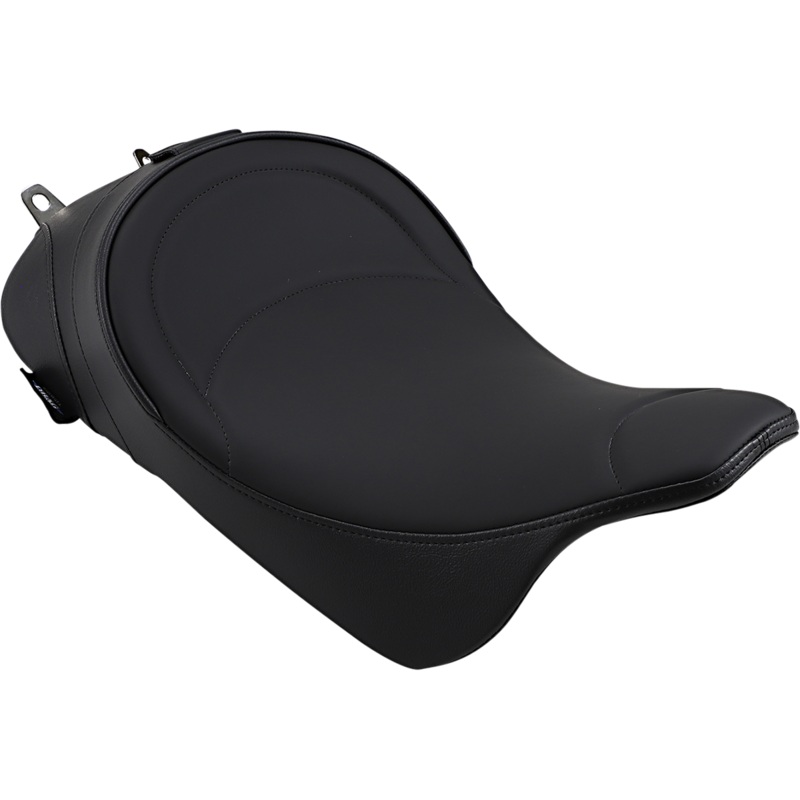 DRAG SPECIALTIES SEATS Solo Seat – Mild Stitched – Driver Backrest – FL ’08+ Backrest Compatible Solo Seat  Mild Stitched