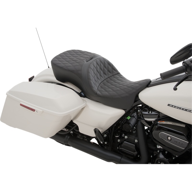 DRAG SPECIALTIES SEATS Touring Seat – Double Diamond – FL ’09+ Large Touring Seat