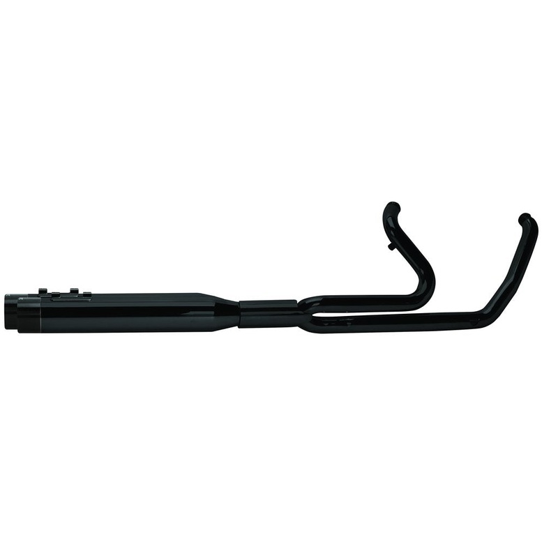 Two Brothers Racing (2017-20) Touring 2-1 Ghost Full System – Black w/ Black Aluminum Endcap and Ghost Pipe