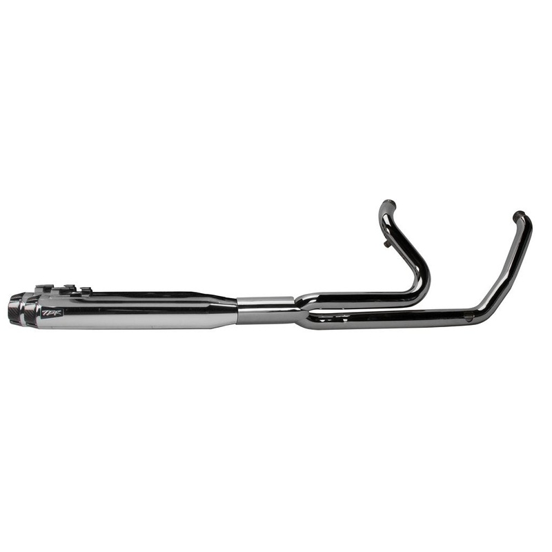 Two Brothers Racing (2017-20) Touring 2-1 Ghost Full System – Chrome w/ Carbon Fiber Endcap and Ghost Pipe