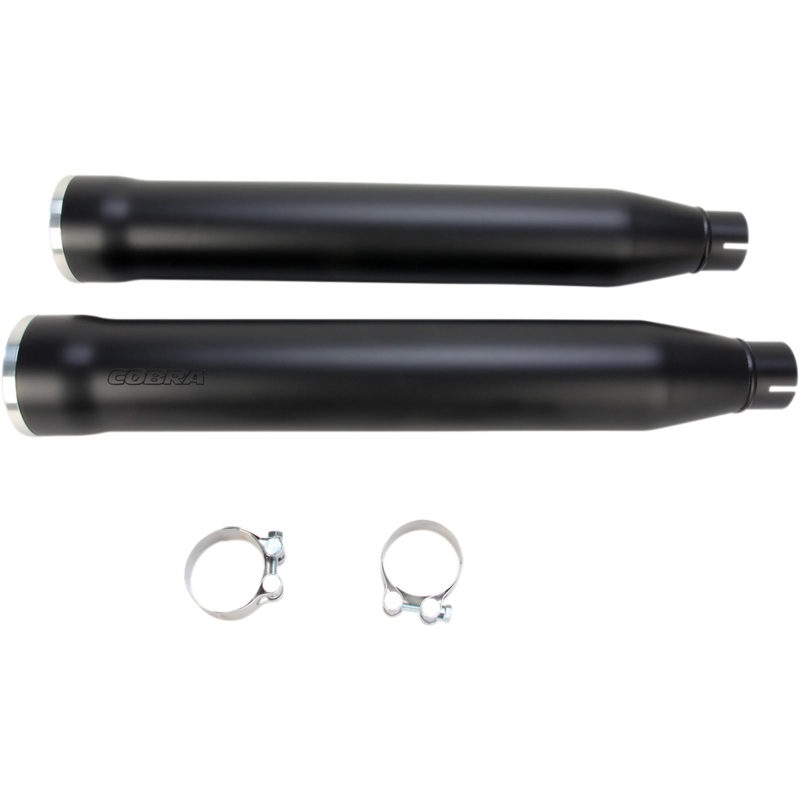 COBRA 3 RPT Mufflers for ’07-’17 Softail – Black 6053B