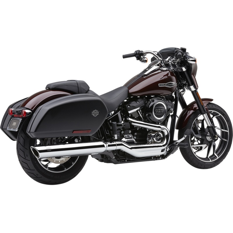 COBRA 909 Twin Muffler for FLSB – Chrome 6520