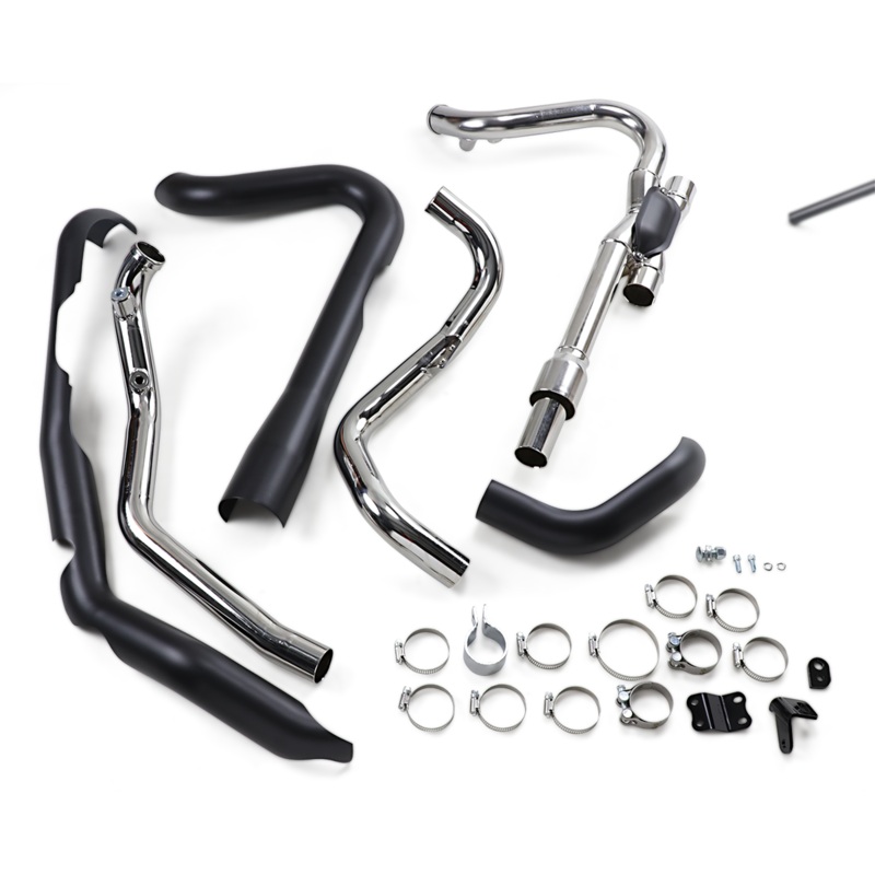 COBRA Dual Bung Headpipes – Black 6255DBRB