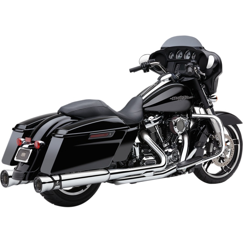 COBRA Dual Bung Headpipes – Chrome 6255DB