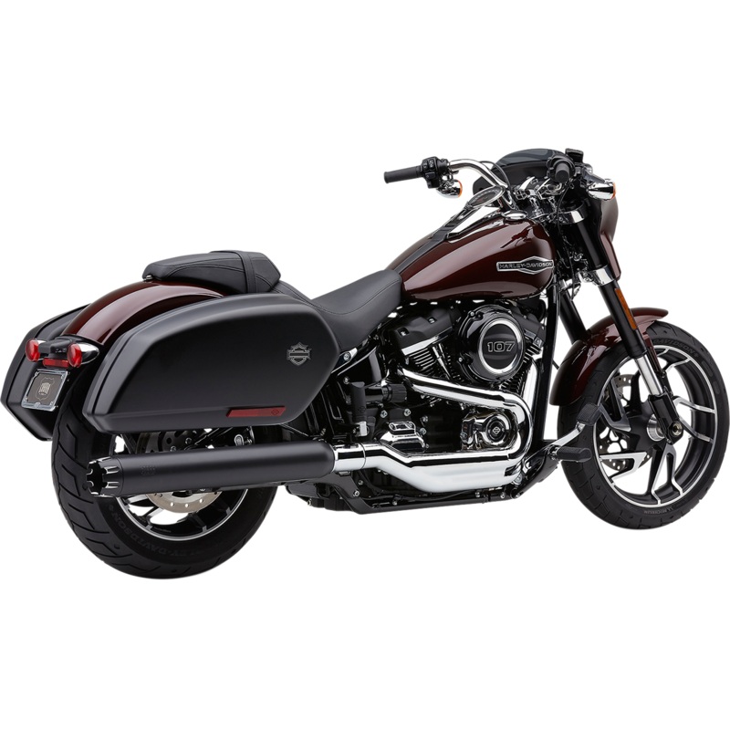 COBRA Dual Cut Muffler for FLSB – Black 6521B