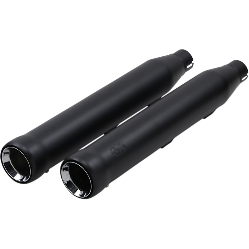 COBRA Neighbor Hater Mufflers for ’07-’17 Softail – Black 6043B