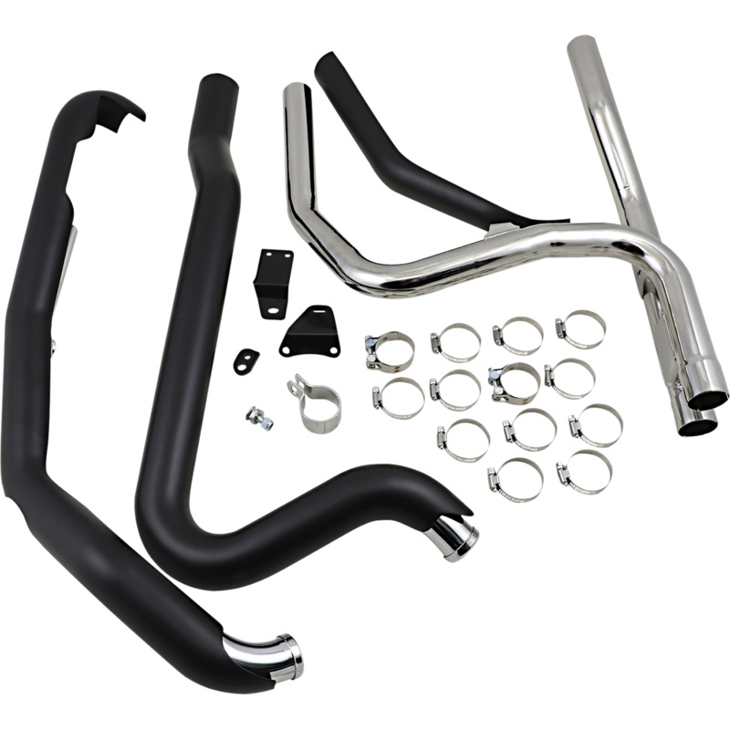 COBRA Powerport Dual Headpipes – Black 6254RB
